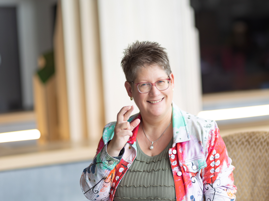 Nadine Boily en séance de soin